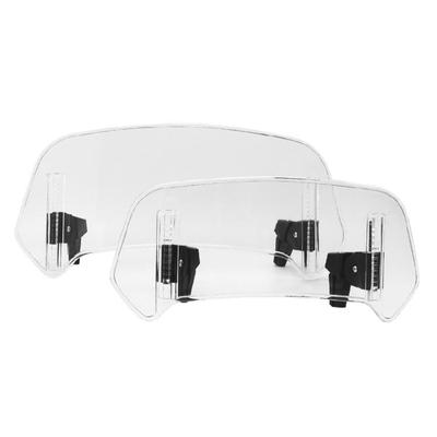 Motorcycle Windshield Spoiler Extension Adjustable Windscreen Large Coverage for Ride Protections from & Debris