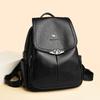 Schoolbag Backpack Women's Korean Version 1011 New Fashion PU Personality Women's Travel Backpack Tide Student Schoolbag Wholesale