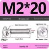 304 Stainless Steel Round Head Phillips Screw with Flat Washer (Sizes M3, M4, M5, M6)