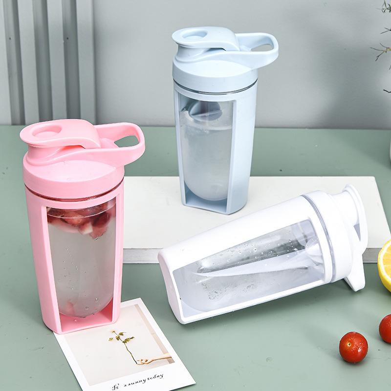 Portable Double-Layer Fitness Shaker Cup for Smoothies & Protein - Ideal Sports Gift for Men & Women, with Scale