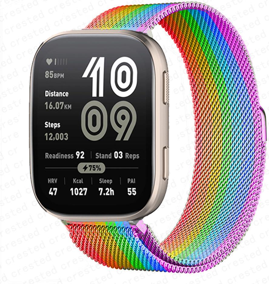 20mm 22mm watch Strap for Amazfit bip 6/5/Balance/GTS/4/mini/2/2e/3/GTR/4/2/3 Pro milanese loop bracelet huawei gt 5 4 3 2 Band