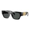 Versace Logo Design Square Sunglasses Unisex Sunglasses Black 0VE4479U-GB1/87