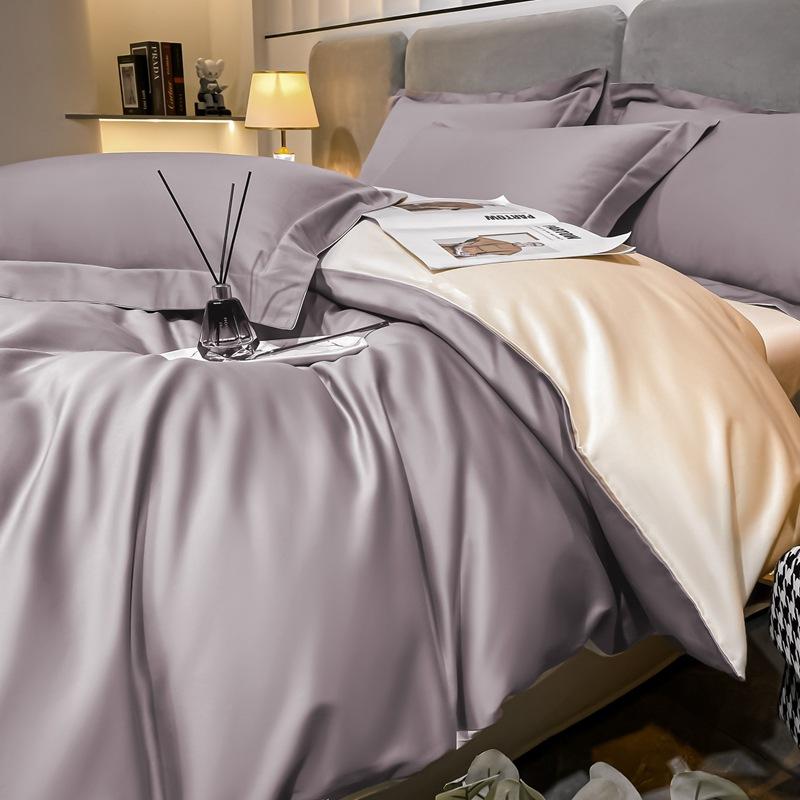 Class A 200 Thread Count Long Staple Cotton Four Piece Set Pure Cotton Bed Sheet Quilt Cover Four Seasons Light Luxury Nantong Bedding
