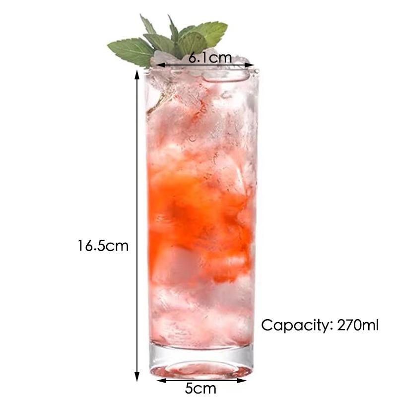 Bleifreies Kreatives Glas Kristall Highball Glas Barzubehör Collins Becher Trinkgläser Für Wasser, Saft, Bier und Cocktail