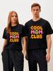 Cool Mom Club Retro Groovy Mama Mothers Day Smiley Face Womens Gift T-Shirt