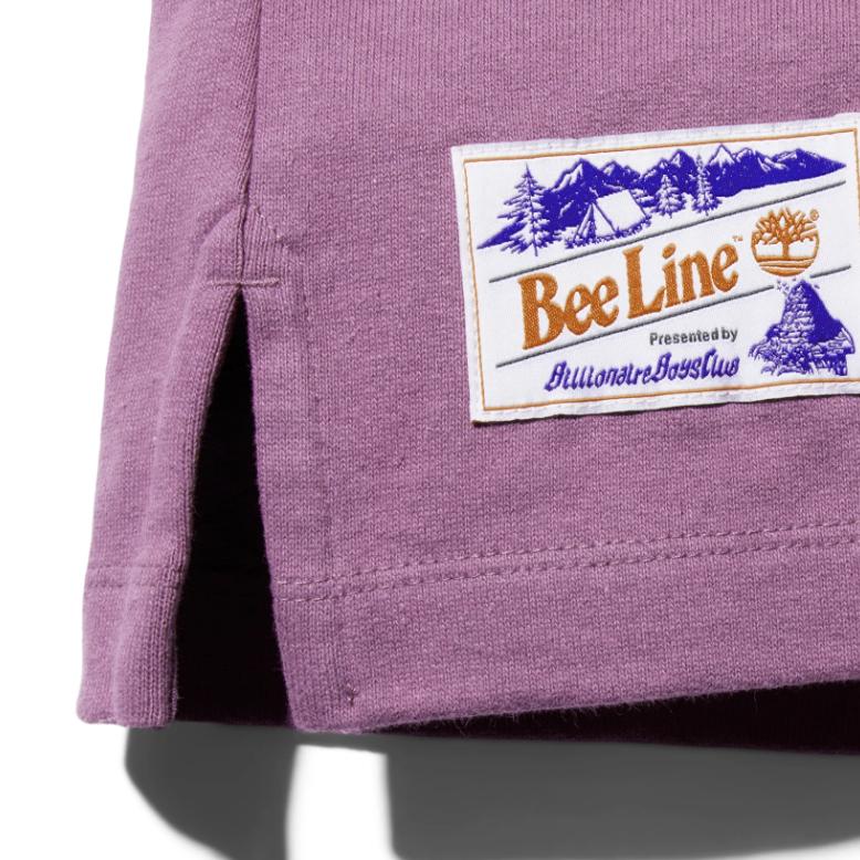 Timberland Solid Color Pocket Crew Neck Long Sleeve Sweatshirt Men Tops Purple TB0A2FT5-CJ0