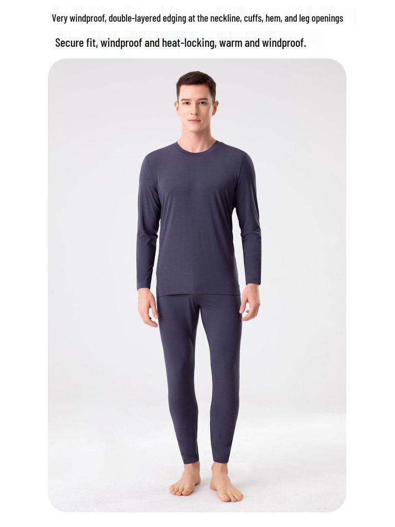 Lenzing Modal Moisturizing Base Layer Set for Men & Women - Autumn Class A Thin Warm Underwear
