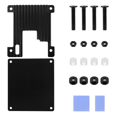 For Orange Pi Zero/Orange Pi Zero 2 Aluminum Passive Cooling Case Black