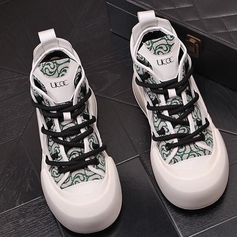 

Fashion New Men Fashion Casual Shoes Luxury Designer Youth Trending High Top Breathable Japan Style Canvas SneakersZapatos Hombre a2 44