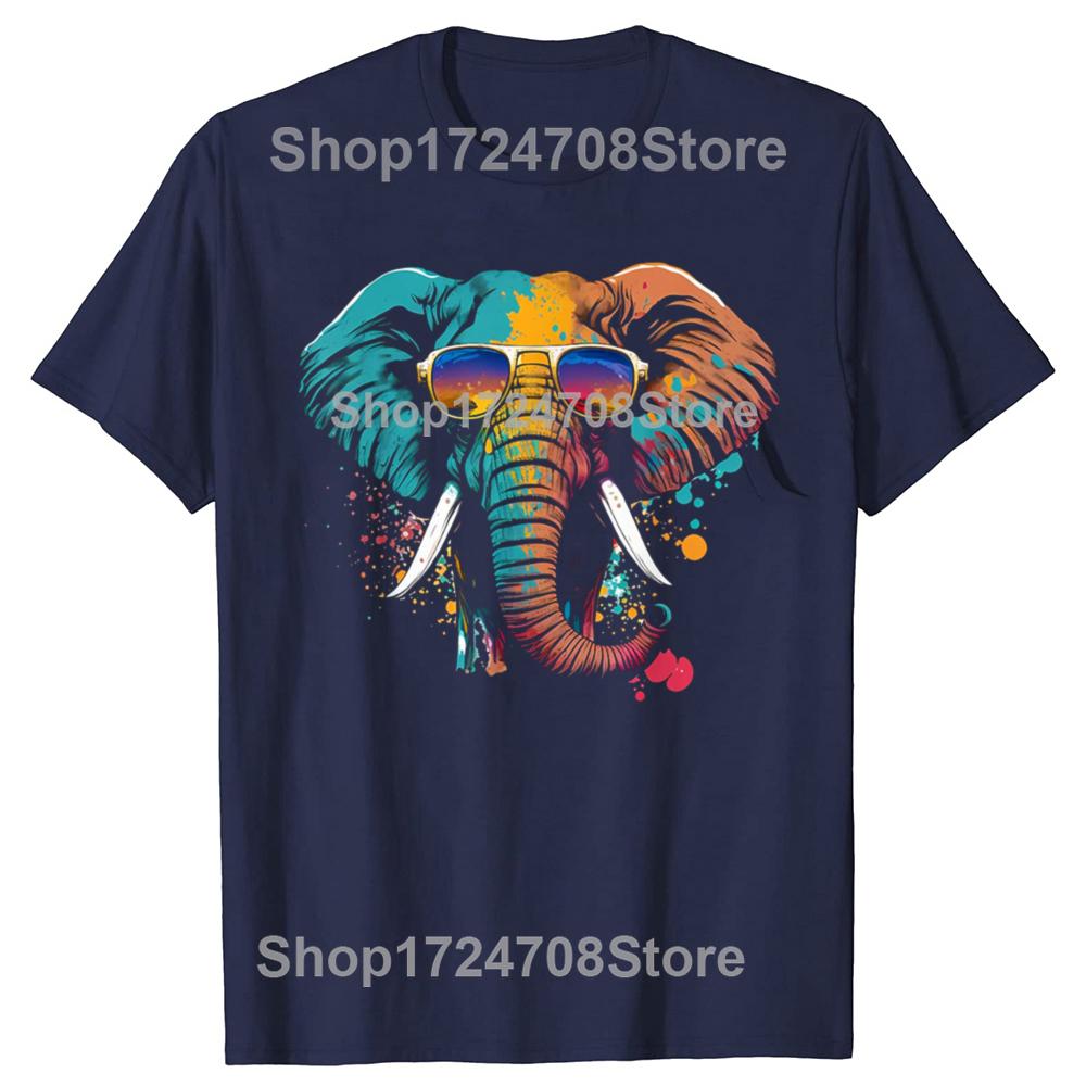 Funny Vintage Cute Elephant Lover Animal Wild Graphic Tshirt Men Women Fashion Oversized Tshirts Mens 100 Cotton T Shirt