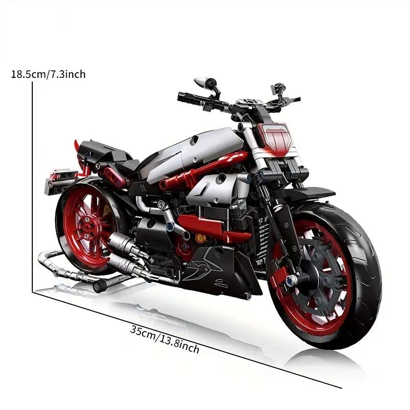 Motorcycle Building Blocks City Racing Car Model Vehicle Assembly Bricks Desktop Decoration Kids Toys Birthday Gifts