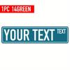 Custom Aluminum Tin Sign 40x10cm Personalized Bar Pub Garage Man Cave Wall Art Decor