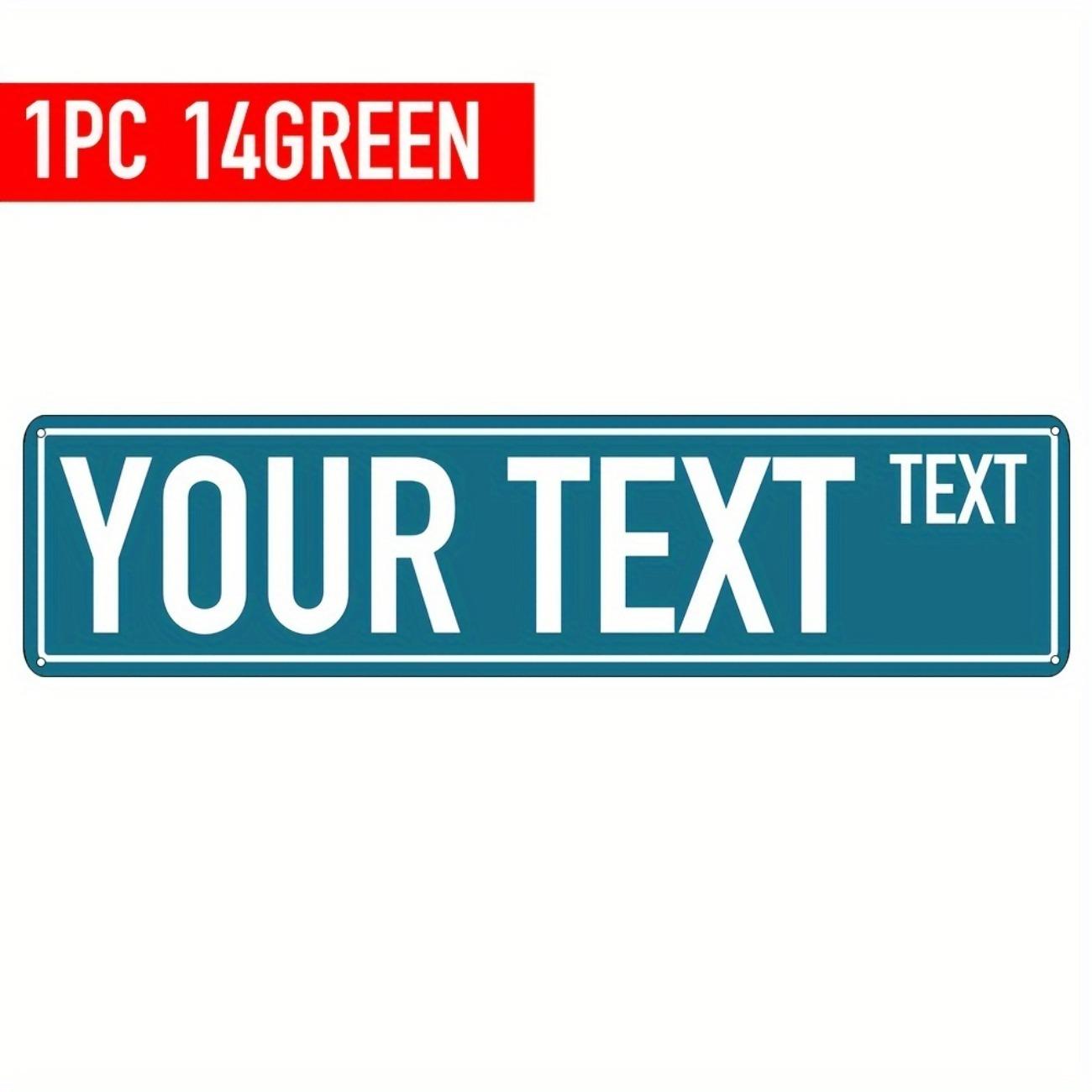 

Custom Aluminum Tin Sign 40x10cm Personalized Bar Pub Garage Man Cave Wall Art Decor синий