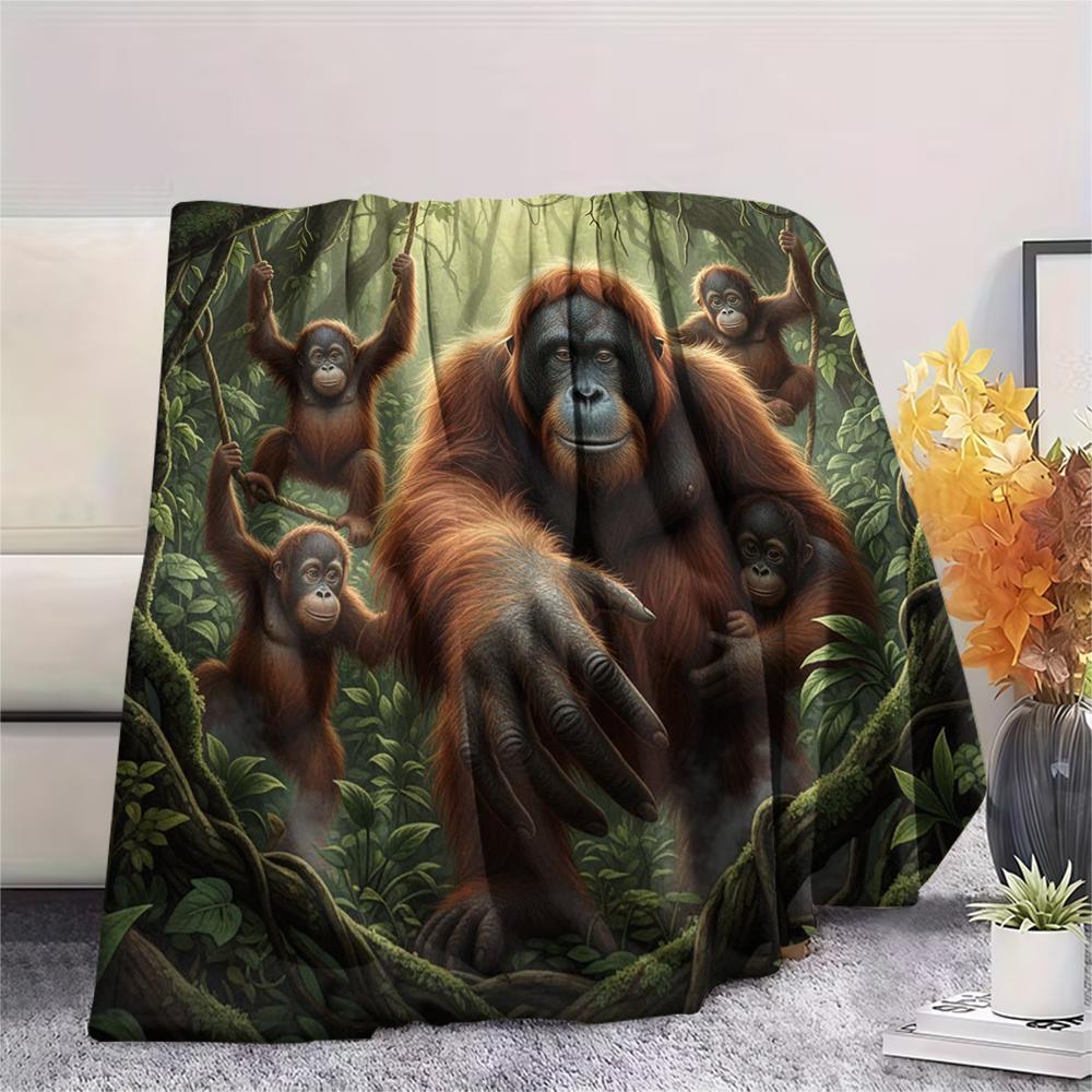 1 Pezzo Coperta in Flanella con Stampa Cartone Animato, Alta Qualità Confortevole per Tutte le Stagioni, Decorazione per la Casa, Calore e Comfort, Perfetta per Regalo di Natale Compleanno