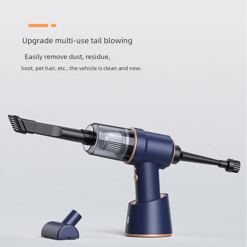 High-Power Handheld Car Vacuum & Dust Blower with Wireless Charging
