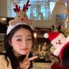 Elk Hair Hoop Christmas Headband Santa Claus Red Christmas Hat Funny Antlers Headband Girl