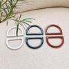 6pcs D-Shaped Bag Handles, Mixed Colors, Replacement Accessories For Handbags DIY Craft Supplies.