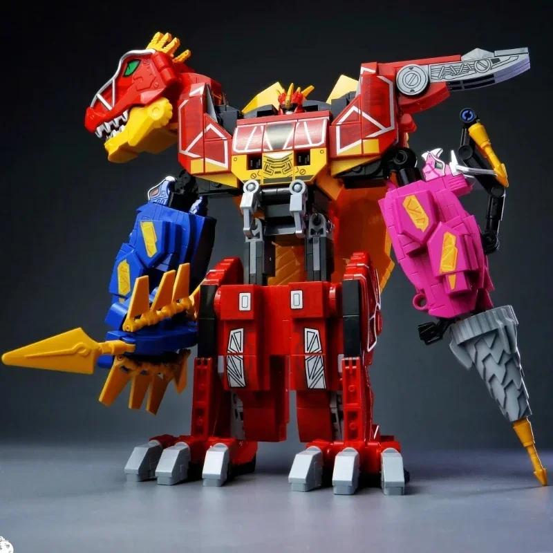 Keeppley Zyuden Sentai Series Building Blocks 3 In 1 Mecha Dragon God Dinosaur Model Educational Toy Splicing Ornaments Gift