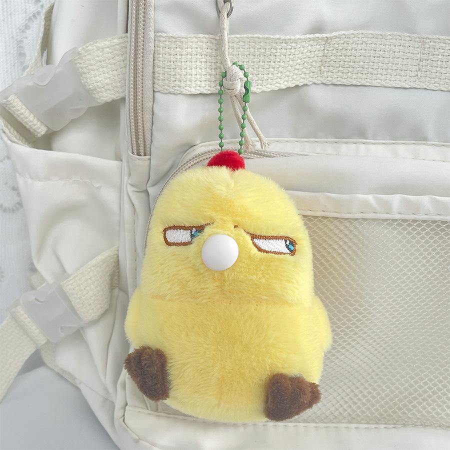 

Cute Cute Bubble Bubble Small Yellow Chicken Pendant Plush Toy Doll Bag Hanging Keychain Doll Doll Doll Approx. 11cm