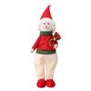 Christmas Santa Doll Decor With Fabric Material For Holiday Window Display