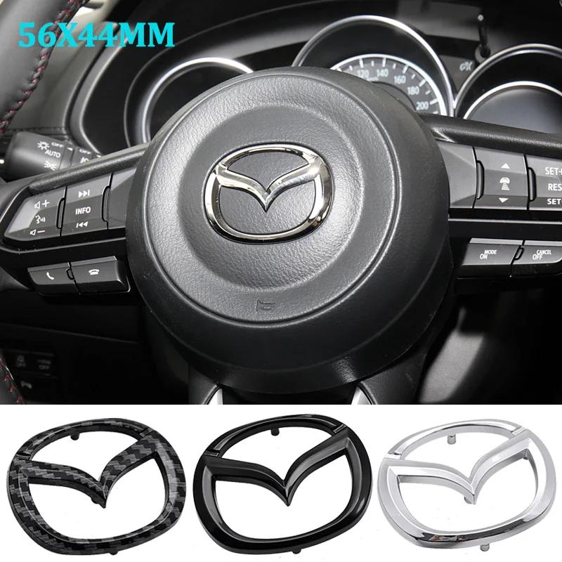 5.7cm 6.7cm ABS Car Steering Wheel Center Badge for Mazda CX4 CX5 RX7 Atenza Axela 3 2 5 CX3 MX3 MX5 CX9 CX7 RX8 Protege Speed 6
