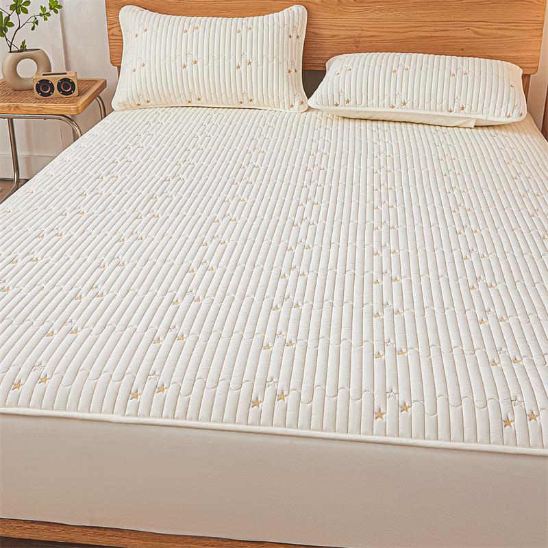 Class A Padded Mattress Three-piece Set Children's Waterproof Urine-proof Mattress Cover Single-piece Simmons Mattress Protective Cover Dust Cover