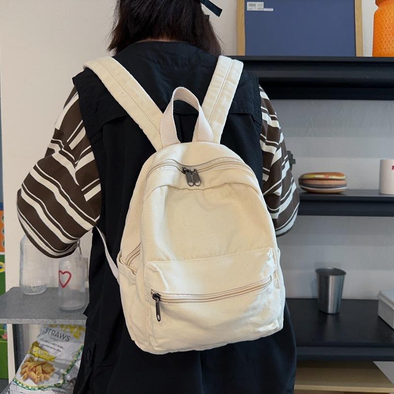 Płócienny plecak damski casualowy o dużej pojemności modny plecak szkolny dla uczennicy gimnazjum plecak podróżny