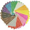 LJY 3/8" Round Dot Stickers Color Coding Labels, 12 Different Assorted Colors, 36 Sheets, 5940 Dots In Total