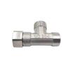 Stainless Steel T-Valve 1/2 Inch T Adapter Diverter Valve Three Way Bath Bidet Sprayer Shower Hole Device