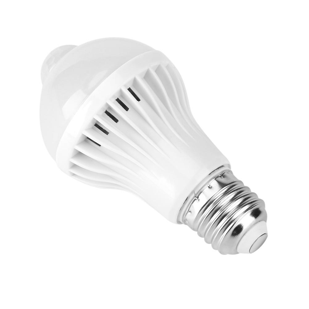 E27 Intelligent Detection PIR Infrared Motion Sensor Light LED Lamp Bulb