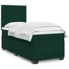 Maison Exclusive - Rete a doghe per letto con materasso Verde scuro 90x190 cm