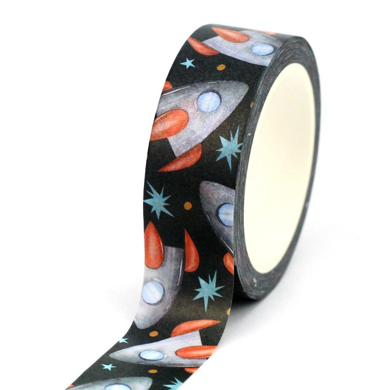 

NEW 1PC 10M Decor Floral Leaves Planets Washi Tape Set for DIY Scrapbooking Journaling Adhesive Masking Tape Cute Stationery