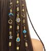 45Pcs Dreadlock Hair Accessories, Ocean Resort Theme Hair Buckles, Open Design Easy to Wear Braided Hair Rings, Alloy Lightweight Hair Jewelry