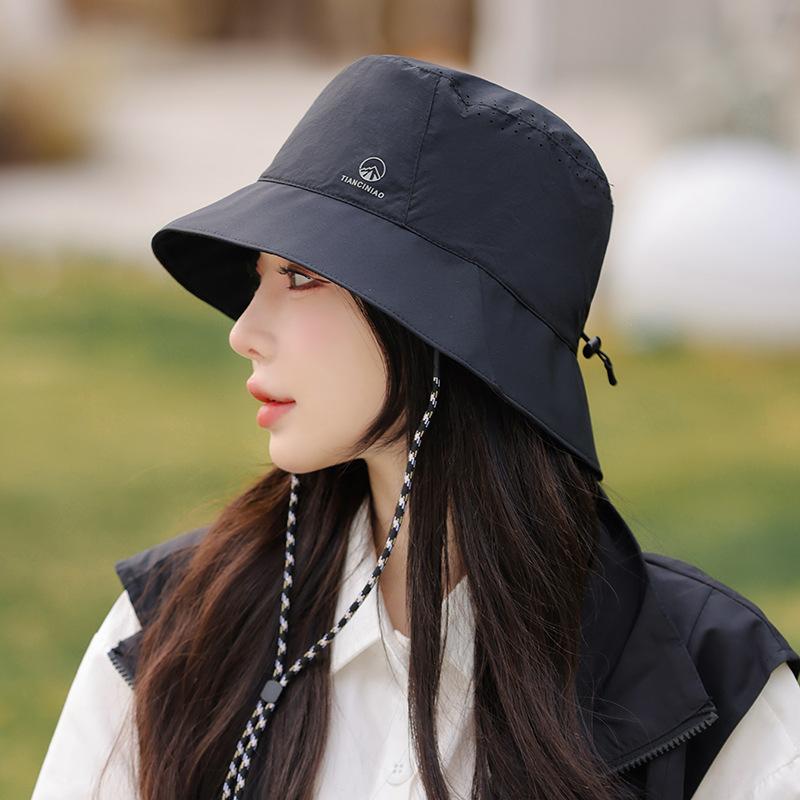 Outdoor Hiking Hat Women'S Summer Cycling Sun Protection Sun Hat Quick Drying Breathable Mesh Sun Hat Bucket Hat