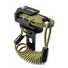 Tanax Motorcycle Wire Lock for Combination Anti-Theft Helmets, Coil, Olive, 3-Digit Lock, 1,000mm, MF-4762