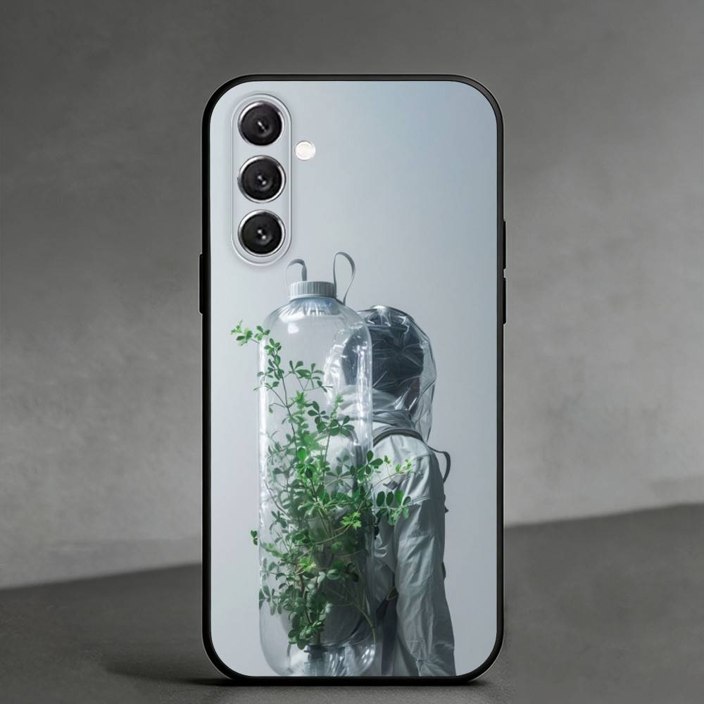 C-Creative portrait art Phone Case For Samsung Galaxy A91,80,73,72 ,71,53,52,32 ,31,22,21s,20,Soft Black Case