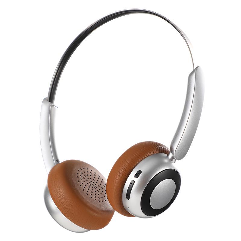 Retro Wireless Bluetooth Headset with Noise Cancelling & Long Battery Life