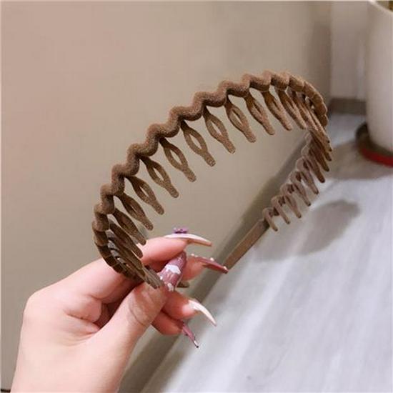 

Осенне-зимняя нескользящая флокированная повязка на голову с зубчиками для женщин - Органайзер для пушистых волос и заколка для волос для умывания лица