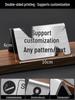 Custom Double-Sided Stainless Steel No Smoking Sign for Hotel, Guest House, or Restaurant