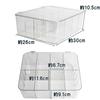 Trading Card Storage Box with Lid, 8 Pockets, Large Capacity Design, Fully Clear, Scratch & Stain Resistant