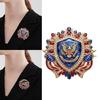 Commemorative Lapel Pin Patriotic Anniversary Brooch with Gold Tone Finish for Jackets Scarves Bags and Event Styling