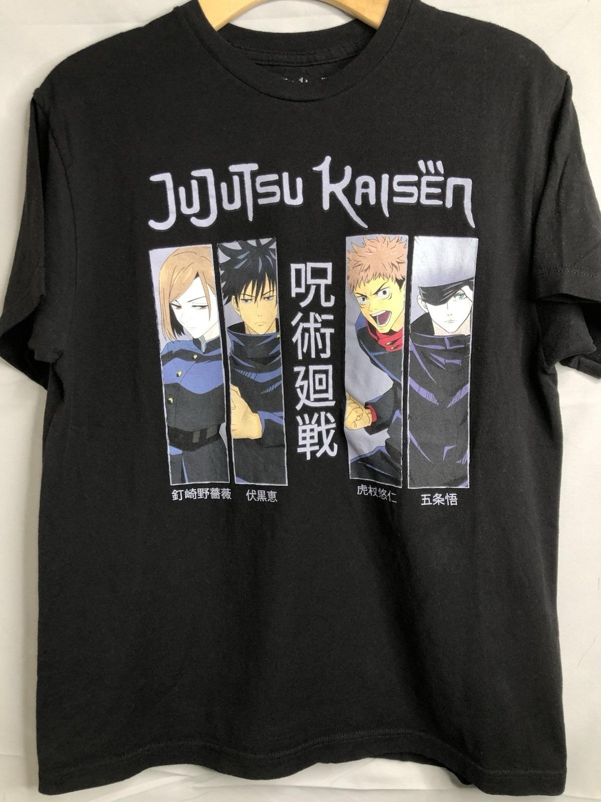 2026 Summer Jujutsu Kaisen Anime Main Characters Printed Loose Shortsleeved Pure Cotton Childrens Tshirt Unisex Casual Loose S