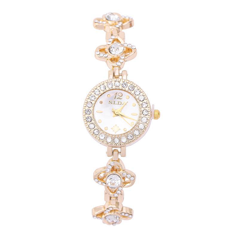 

Женские корейские модные кварцевые часы с бриллиантами и браслетом.