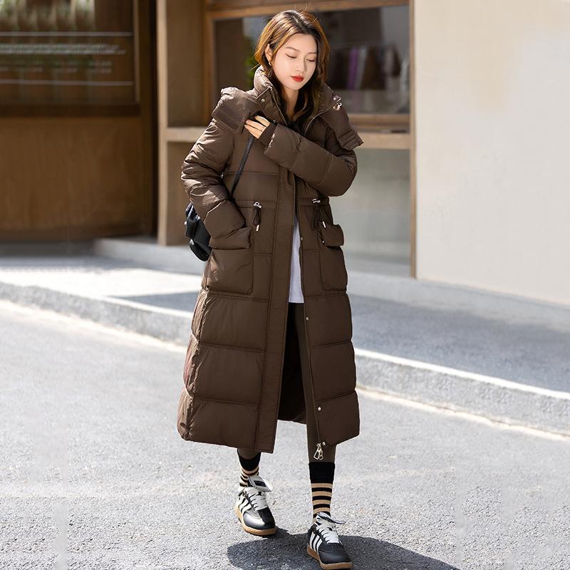 Winter Extended Cotton-padded Loose Hooded Jacket