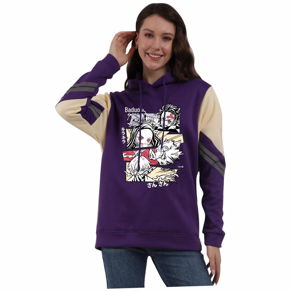 Demon Slayer Anime Mode Lässiges Kapuzensweatshirt für Männer und Frauen