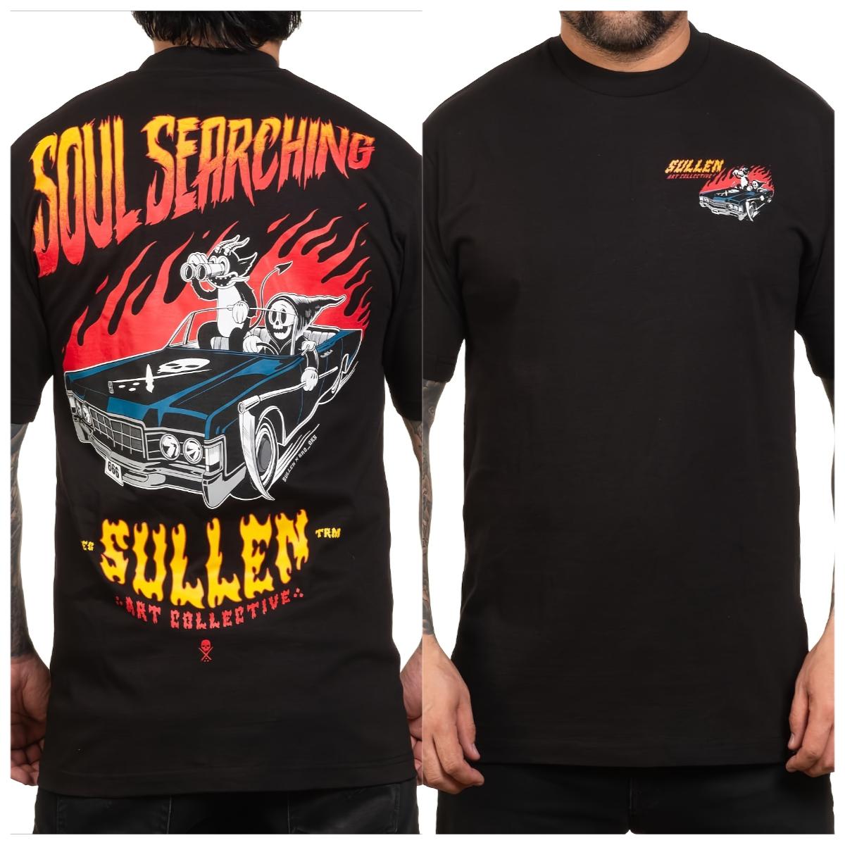 

Sullen Men S Soul Searching Artist Series Tattoo Lifestyle Graphic Standard Short Sleeve Tee Black 4XL