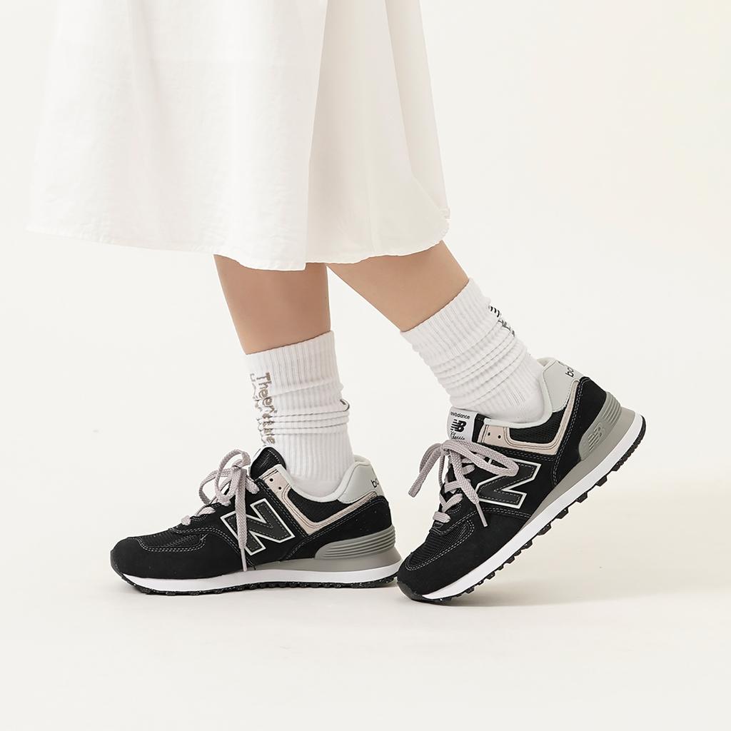 New New Balance 574 Black White ML574EVB