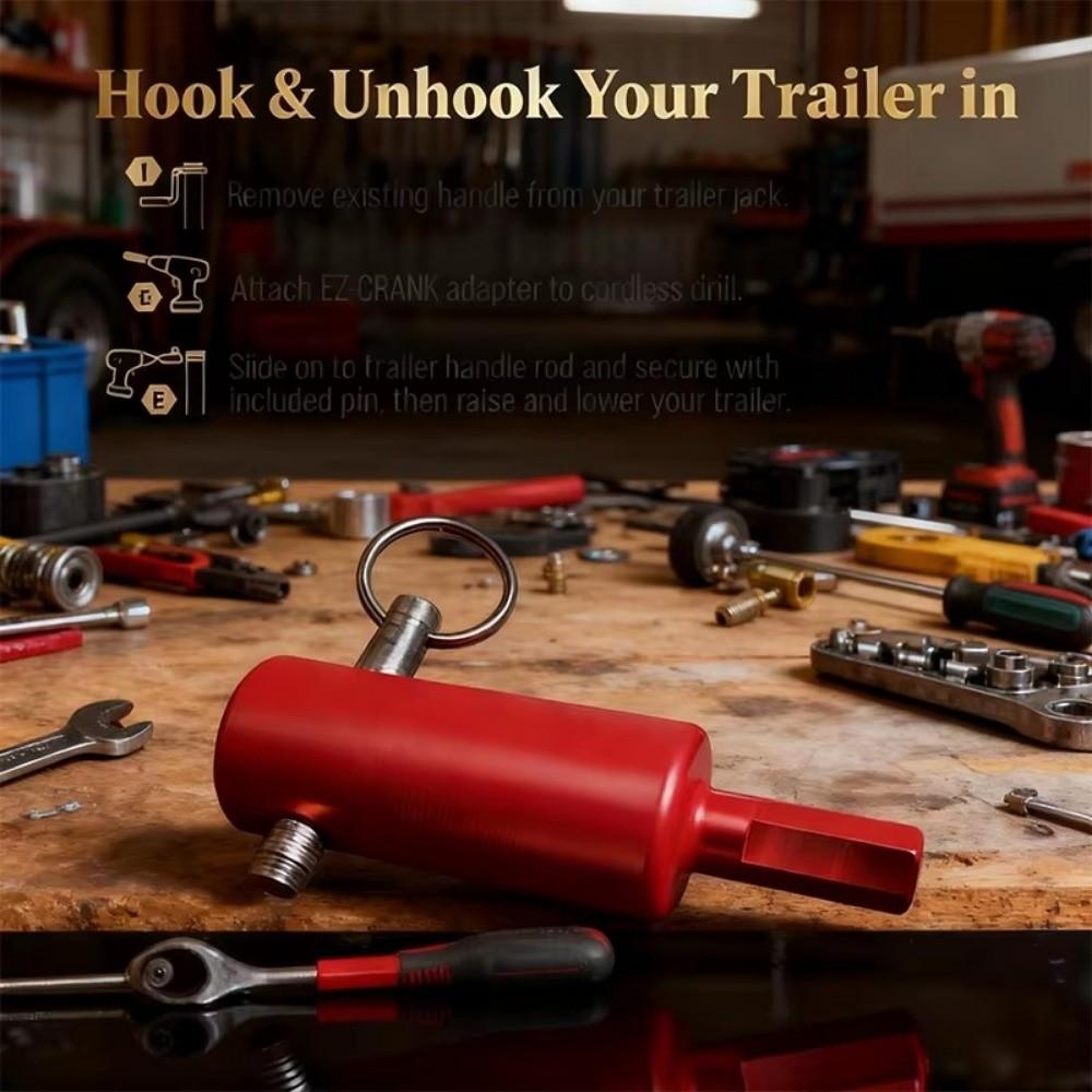 Ferramentas de Macaco de Elevação de Carro de Metal Resistente ao Desgaste Manivela de Macaco de Conexão Rápida Adaptador para Furadeira Reboques de Barco