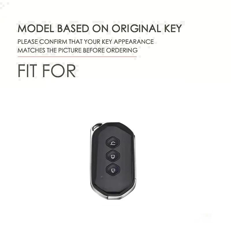 TPU Car Key Cover Smart Remote Control Fob Case Protector Keychain Auto Accessories For SGM Wuling Victory Midsize MVP 2022 2023
