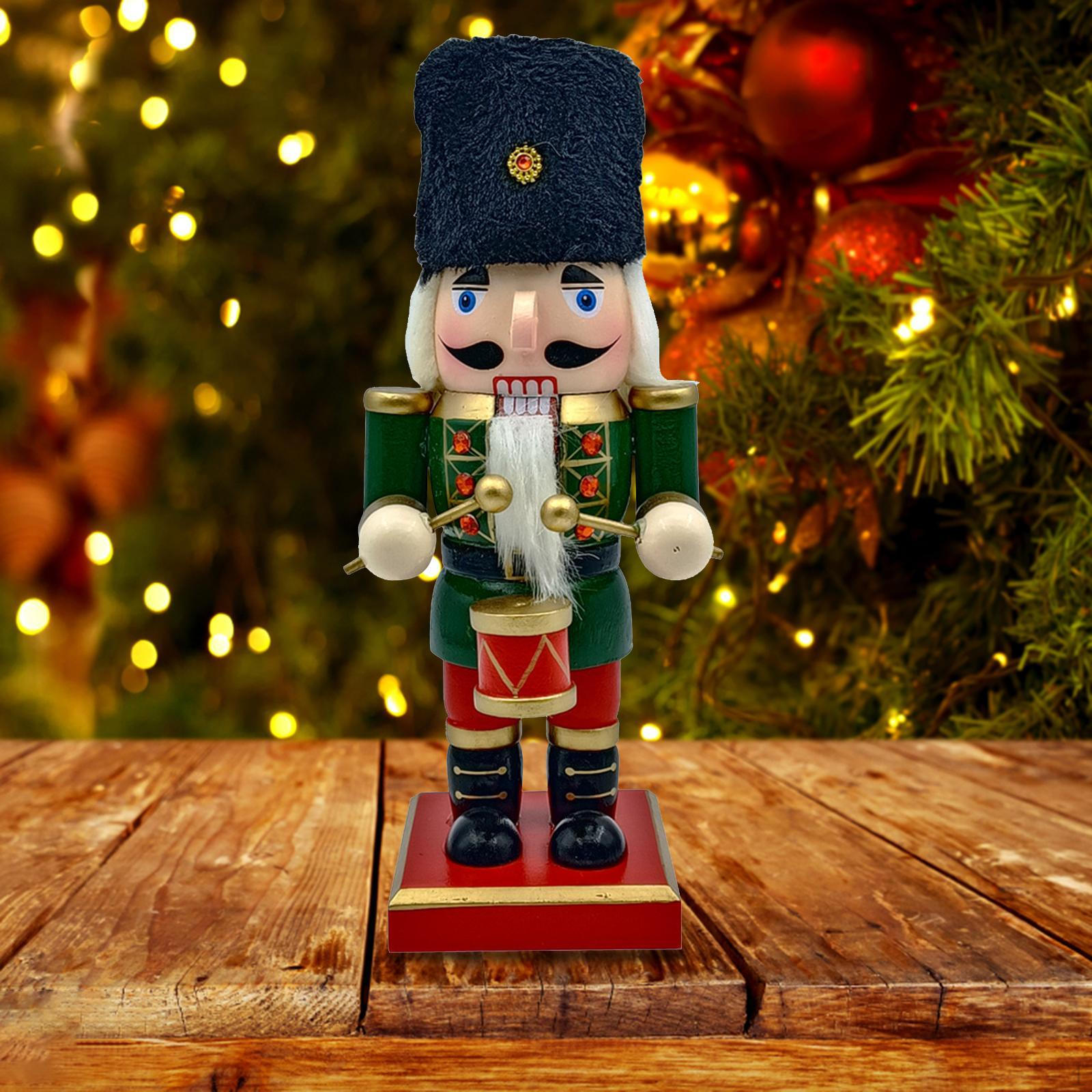 

Рождественская декоративная Щелкунчик Праздничная коллекционная деревянная кукла Деревянная для D